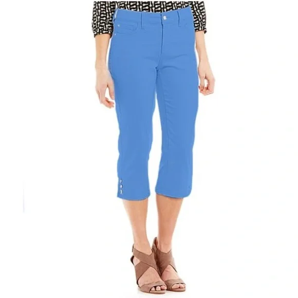 NYDJ Jeans Nydj Ariel Crop Jewel Details Regatta Blue Poshmark